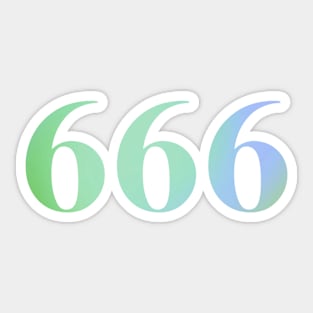 angel numbers 666 Sticker